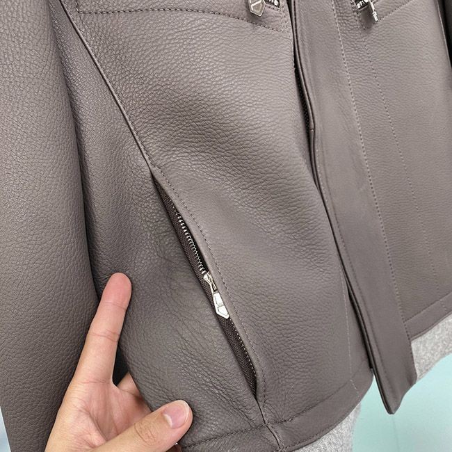 激安価格！エルメス クロップド ジャケット 偽物 ディアスキン eri90917